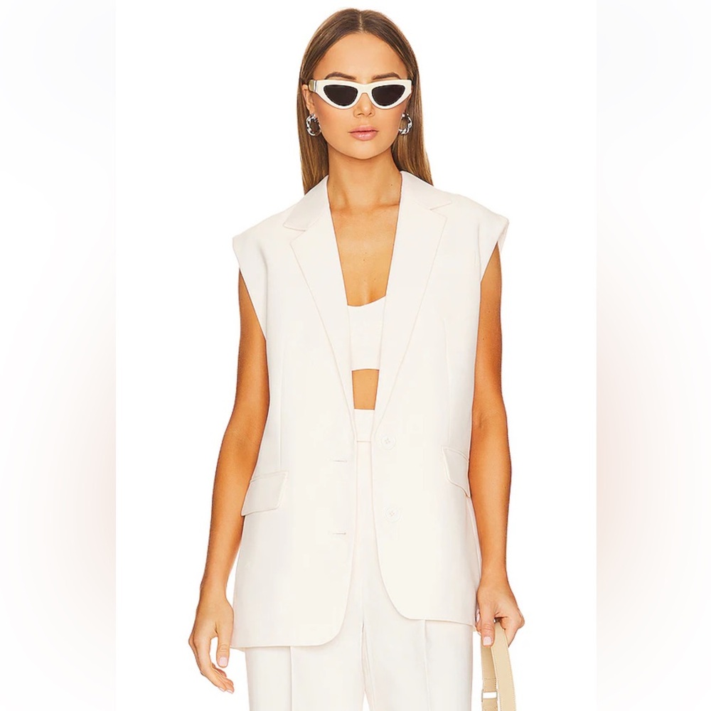SHONA JOY Irena Blazer Sleeveless Vest — part of matching set